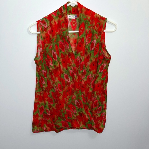 Kut from the Kloth Tops - Kut from the cloth‎ sleeveless faux wrap blouse size Small
